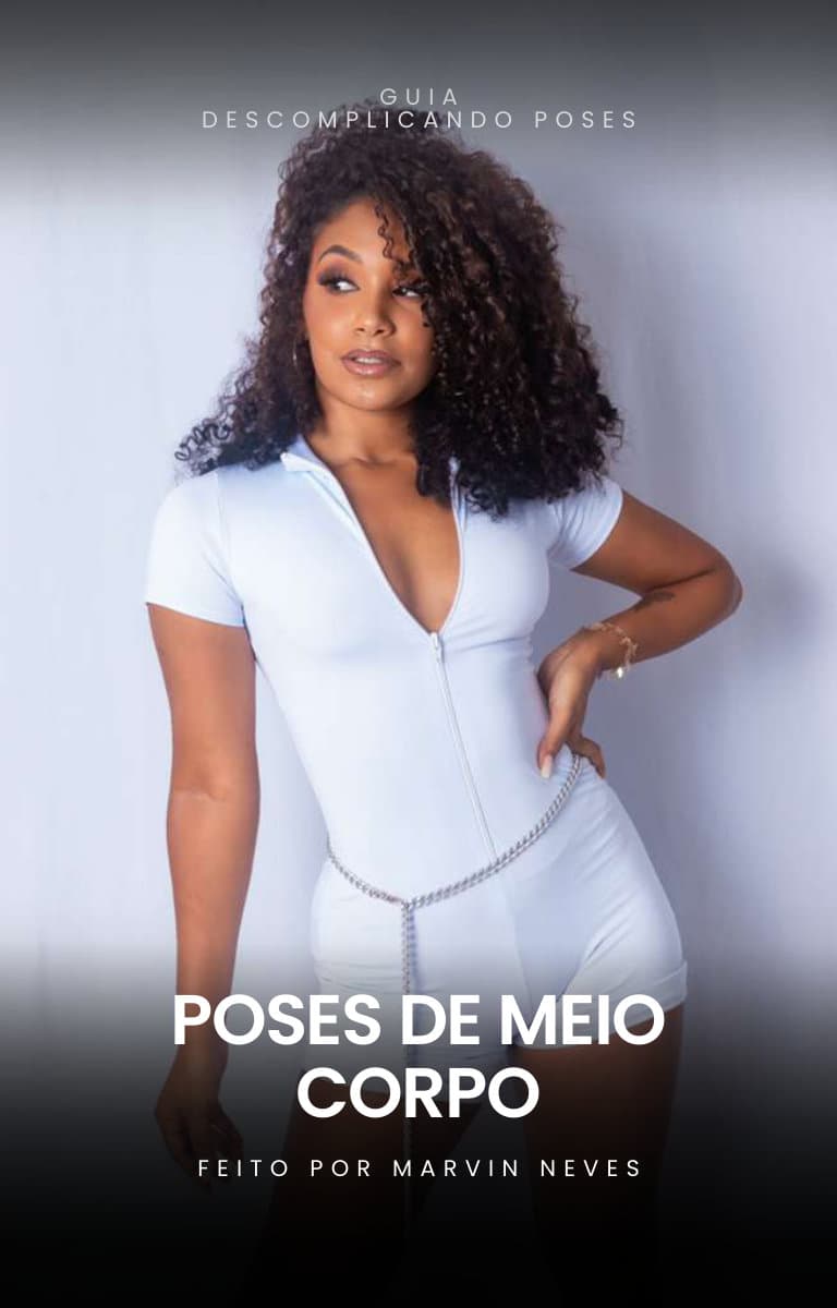 Referência de pose 1 para meio corpo, coleção Poses de meio corpo
