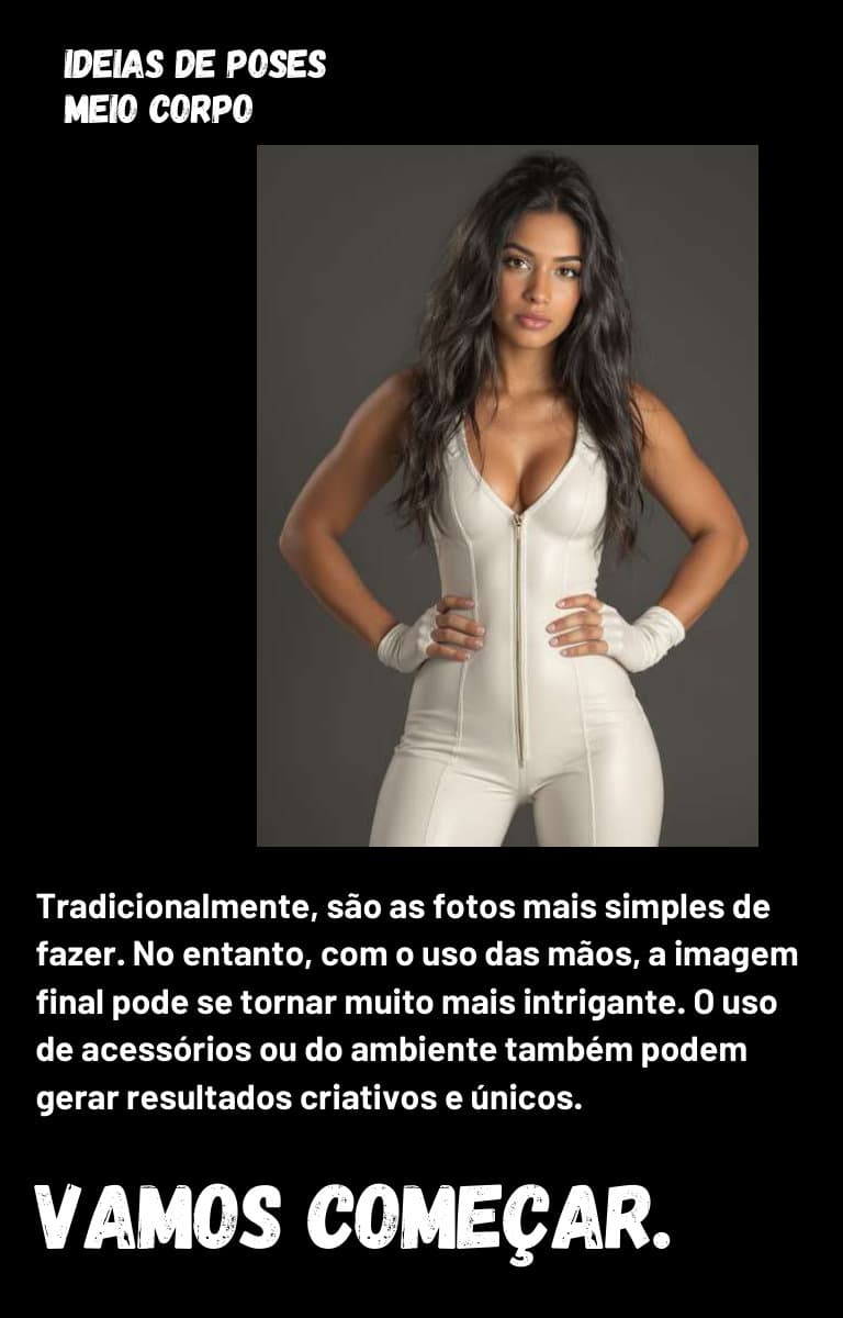 Referência de pose 2 para meio corpo, coleção Poses de meio corpo