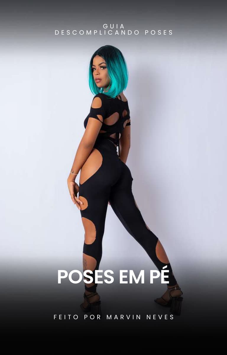 Referência de pose 1 para em pé, coleção Poses em pé