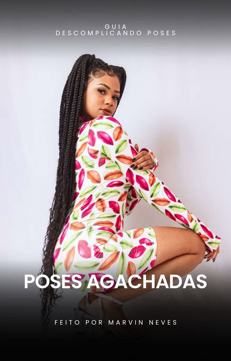 Referência de pose 1 para agachado, coleção Poses agachadas