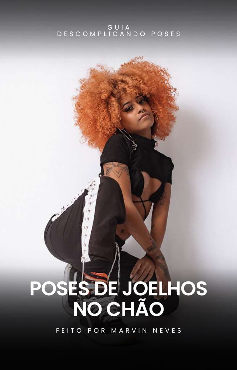 Referência de pose 1 para joelhos, coleção Poses de joelhos no chão