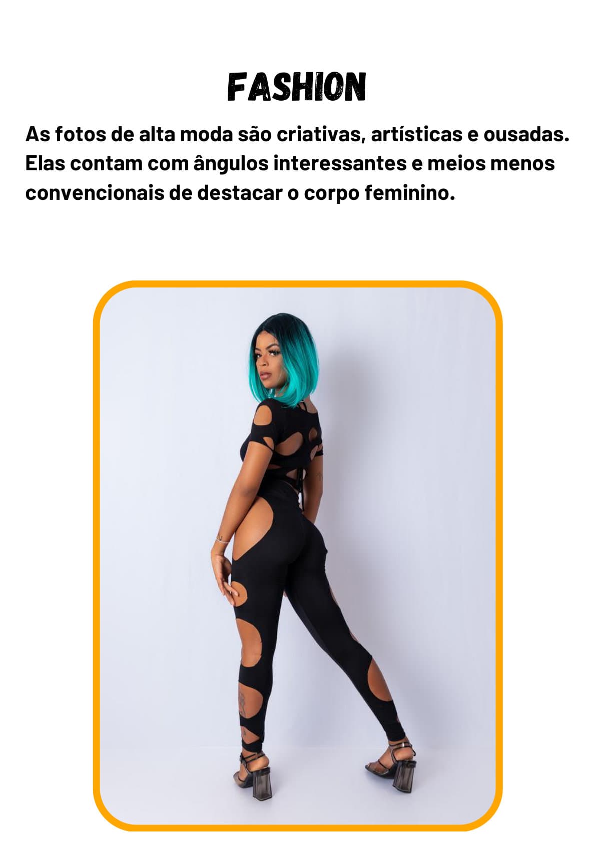 Referência de pose 1 para fashion, coleção Fashion