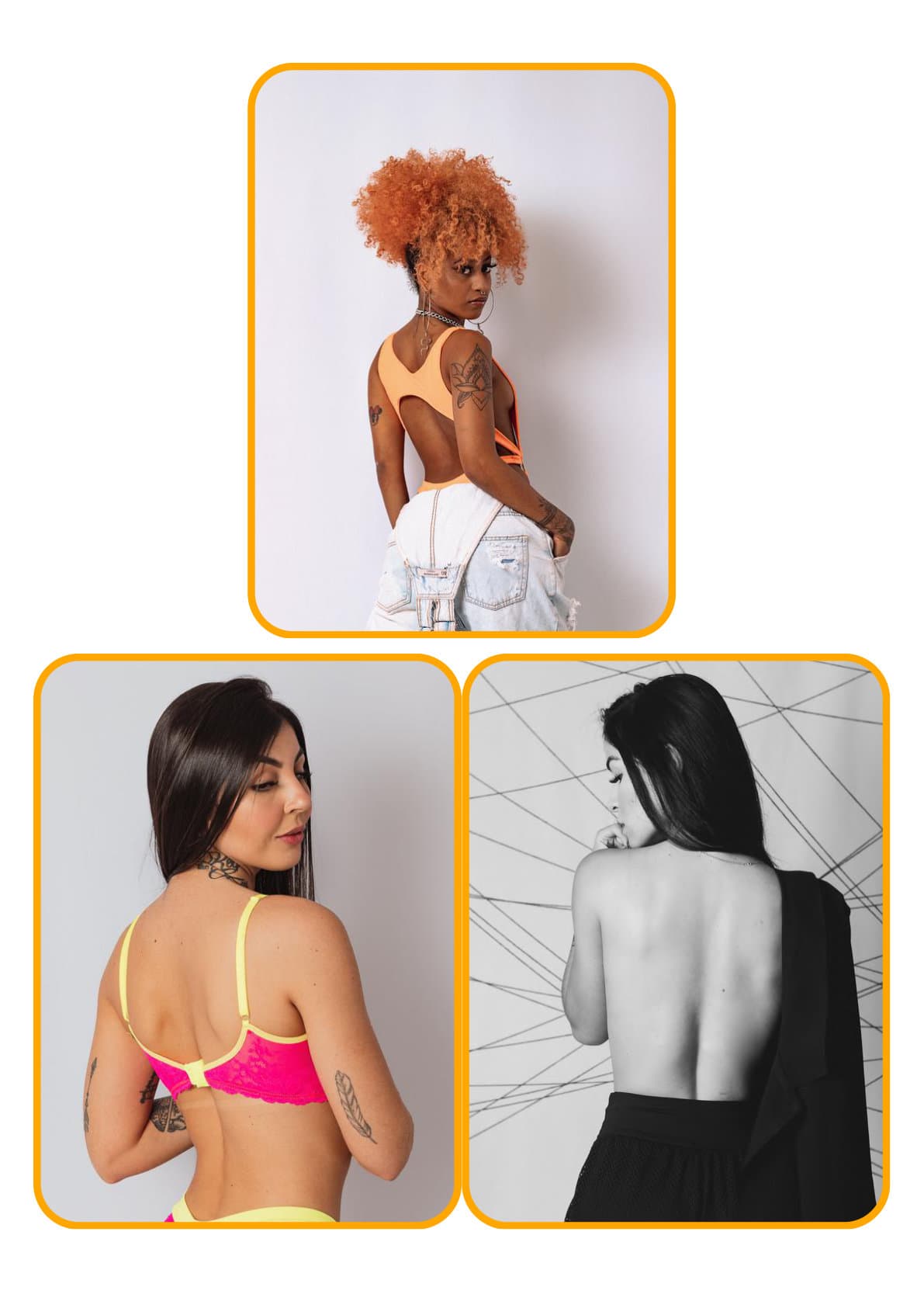 Referência de pose 2 para costas, coleção Foto de costas